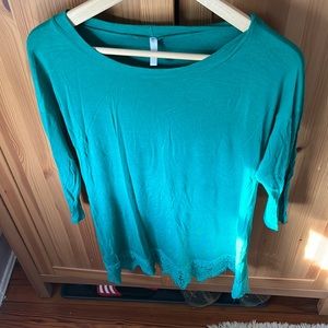 Pink blush maternity tunic, size is roomy small